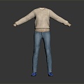 Sweat Casual suit Daily suit Casual Wear 3d model