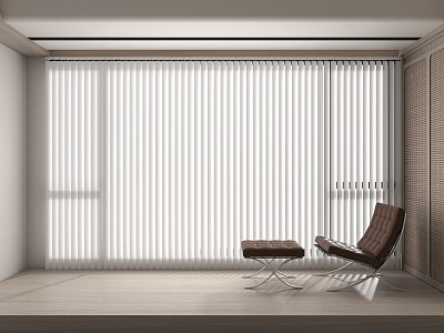 Modern venetian blinds dreamy blinds vertical blinds leisure chair 3d model