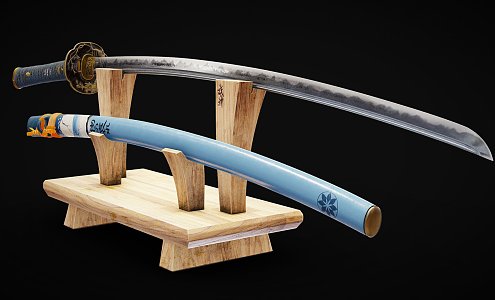 Tang Dao Samurai Swords 3d model