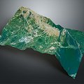 Geography, topography, mountain shape, ridge, ridge, valley, mountain range, canyon, geomorphology, mountain peak, mountain body 3d model