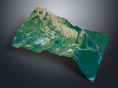 Geography, topography, mountain shape, ridge, ridge, valley, mountain range, canyon, geomorphology, mountain peak, mountain body 3d model