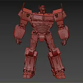 Red Blue Black Mechanical Robot Figure With Detailed Design And Collectible Features