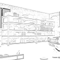 Organized Garage Storage With Shelves Tools Boxes Containers And Red Car
