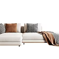 Modern corner sofa multiplayer sofa 3d model