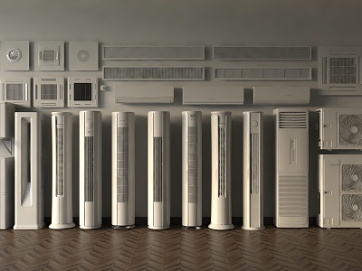 modern air conditioning 3d model