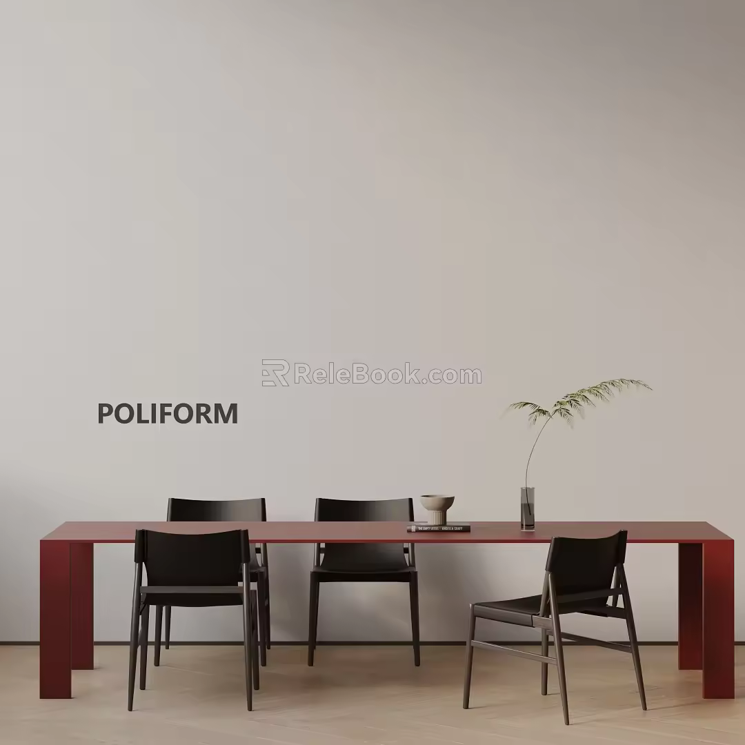 Modern table combination 3d model