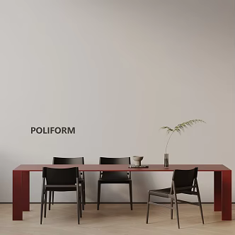 Modern table combination 3d model