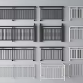 Various Modern Fence Railing Designs With Black White Colors And Decorative Styles