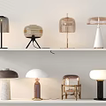 Modern Light Luxury Table Lamp Combination Glass Table Lamp 3d model