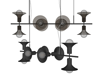 Modern chandelier 3d model