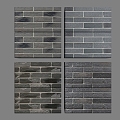 Modern brick wall wall brick red brick wall 3d model