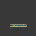 Chinese Style Photo Check In Spot With Wooden Strips Golden Paintings White Pebbles And Lighting