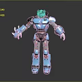 Robot Assistant Small Robot Butler Robot Butler Figure Game Figure 3d model
