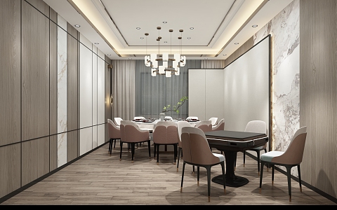 Modern private room 3d model