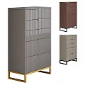 Modern Storage Cabinets In Gray Brown Light Gray With Golden Black Legs And Drawers Design