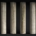 concrete column cylindrical column stone column 3d model