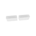 Modern Freestanding White Bathtub With Sleek Rectangular Design And Smooth Surface