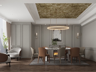 French private room 3d model