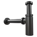 Modern Matte Black Faucet With Single Handle Design And Metal Construction Finish