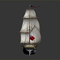 Modern Sailing Cartoon Sailing 3d model