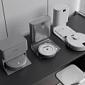 Sweeping robot, intelligent sweeper, sweeping and dragging all-in-one machine 3d model