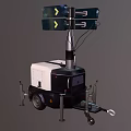 Power generation lighting lamp lighting lamp mobile lighting lamp outdoor lighting lamp mobile lamp 3d model