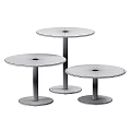 Stylish Modern Side Table With Round Top Column Design And Multiple Color Options 3d model
