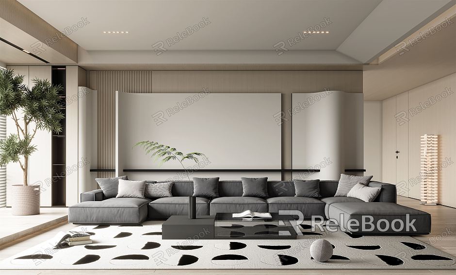 modern living room model