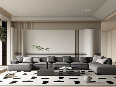 modern living room model