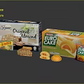 Skinny Original Almond Biscuits And Euro Cake Snacks Featuring Packaged Boxes And Loose Pieces