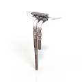 Mechanical Support Component With Vertical Metal Tubes And Top Mounting Structure