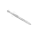 Military Missile Weapon Design With Aerodynamic Body Yellow Warhead And Stabilizing Fins