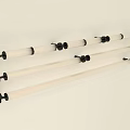 Modern Minimalist Wall Lamps With White Body And Black Accents For Home Decor