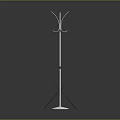 Modern Floor Standing Hanger with Three Different Designs and Black White Blue Bases