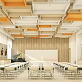 Modern Classroom Vocal Music Classroom 3d model