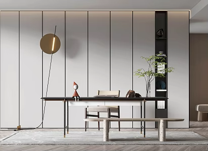 Modern study 3d model