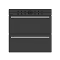 Modern Double Door Oven Kitchen Appliance With Stainless Steel Finish And Control Panel