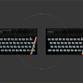 Two Retro Sinclair Electronic Keyboards With Colorful Stripes And Vintage Design