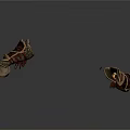Ancient Vintage Weapon Pieces Featuring Leather Straps And Metal Construction Details