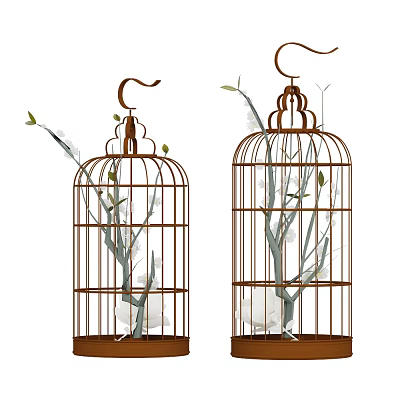 New Chinese Birdcage 3d model New Chinese Birdcage 3d model