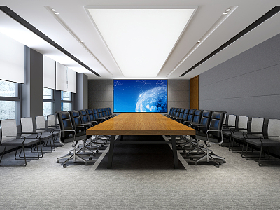 Modern Conference Room Company Office Large Conference Room Negotiation Room model