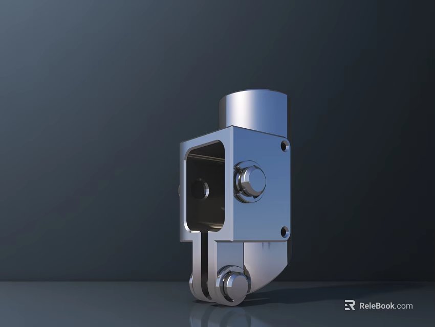 Durable Stainless Steel Industrial Hardware Tool With Adjustable Bolted Mechanical Connector 3d model 