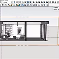 Modern Office Interior Design With Desk Chairs Sofa Bookshelf Windows And Artwork