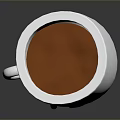 Cute White Mug With Funny Smiley Face Design For Daily Use 3d model