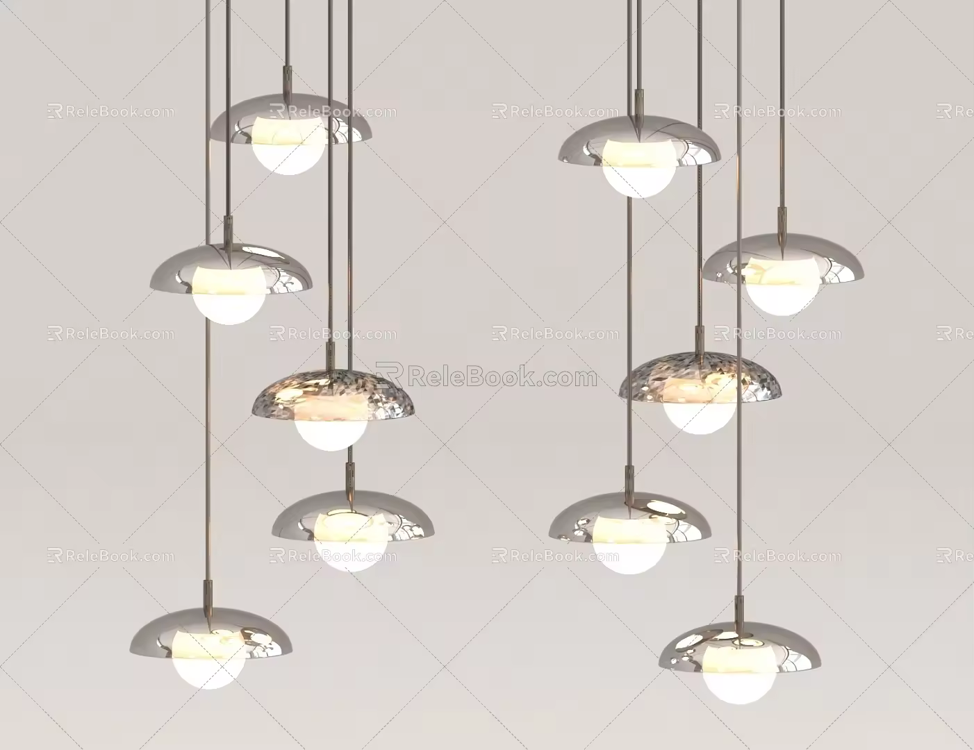 Simple chandelier 3d model