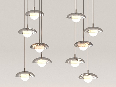 Simple chandelier 3d model