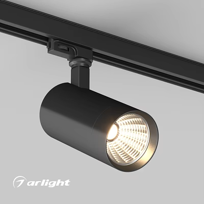 Modern Black Track Spotlight With Adjustable Design For Home Ceiling Lighting 3d model