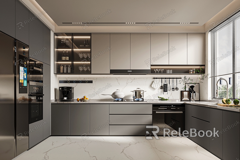 Light Luxury Kitchen model