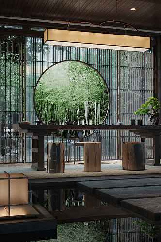 New Chinese Tea Room 3d model