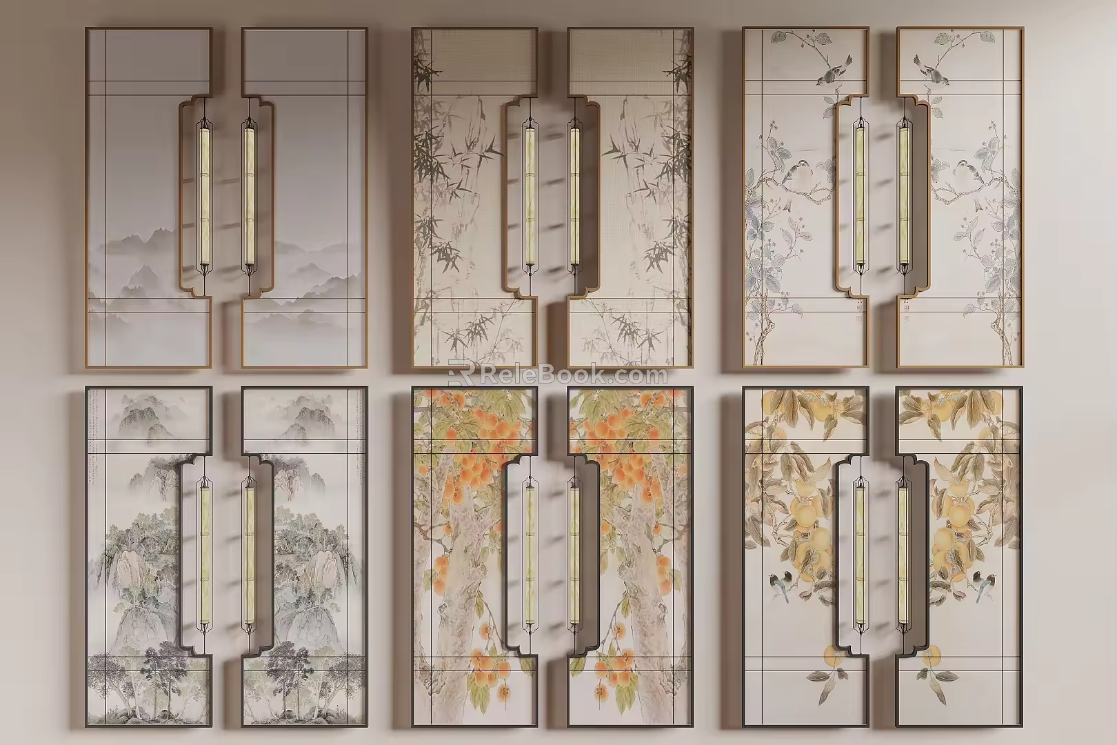 Screen partition 3d model